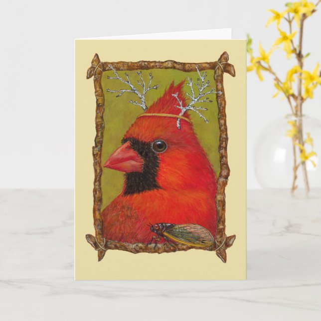 Folded Greeting Card (Yellow Flower)