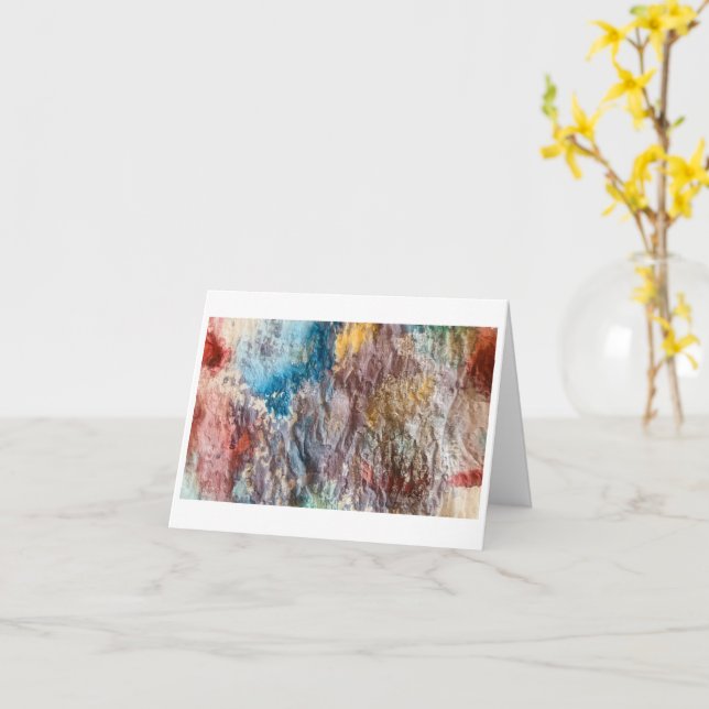 Folded Greeting Card (Yellow Flower)
