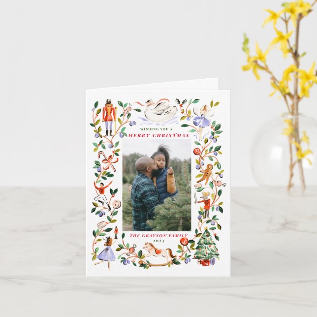 Folded Greeting Card (Yellow Flower)