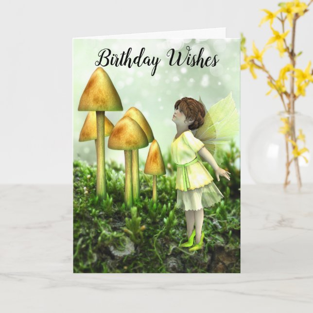 Folded Greeting Card (Yellow Flower)