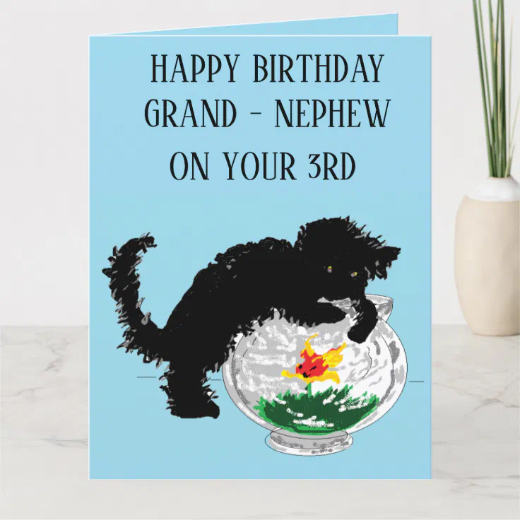 Happy Birthday Grand Nephew Images Folded Greeting Card : 3Rd Birthday Grand Nephew | Zazzle