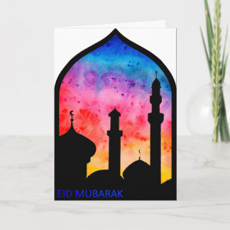 Folded Greeting Card 'Eid Mubarak'