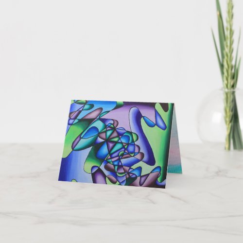 Folded greeting card for any occasion
