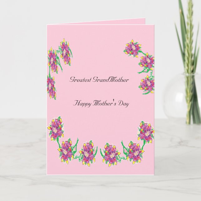 Folded Greeting Card Grandmothers /Mother's Day (Front)