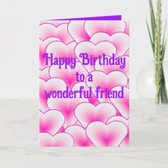 Folded Greeting Card (Happy Birthday) (Front)