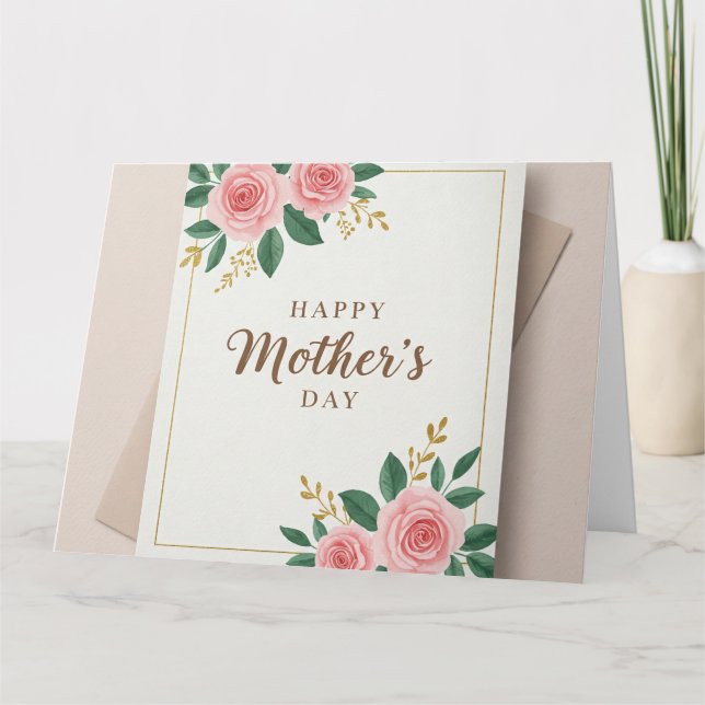 Folded Greeting Card happy mother's day  (Front)