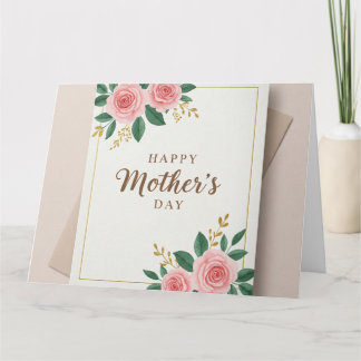 Folded Greeting Card happy mother's day 