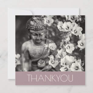 FOLDED GREETING CARD : THANK YOU : BUDDHA