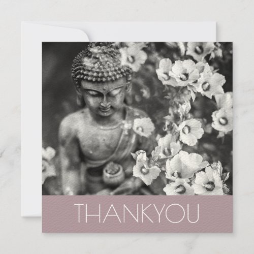 FOLDED GREETING CARD  THANK YOU  BUDDHA