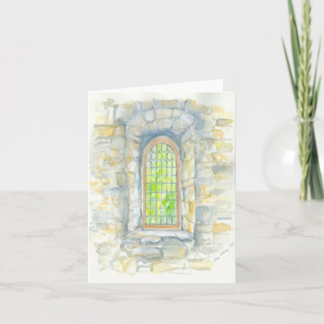 Folded greeting card with original artwork (Front)
