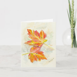 Folded greeting card with original artwork