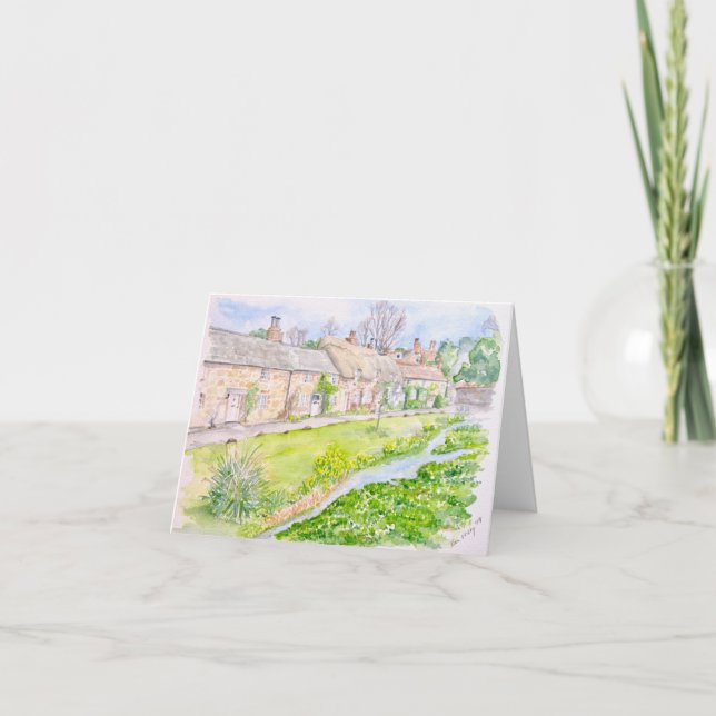 Folded greeting card with original artwork (Front)
