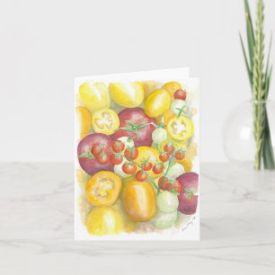 Folded greeting card with original artwork