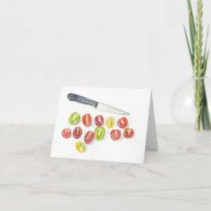 Folded greeting card with original artwork