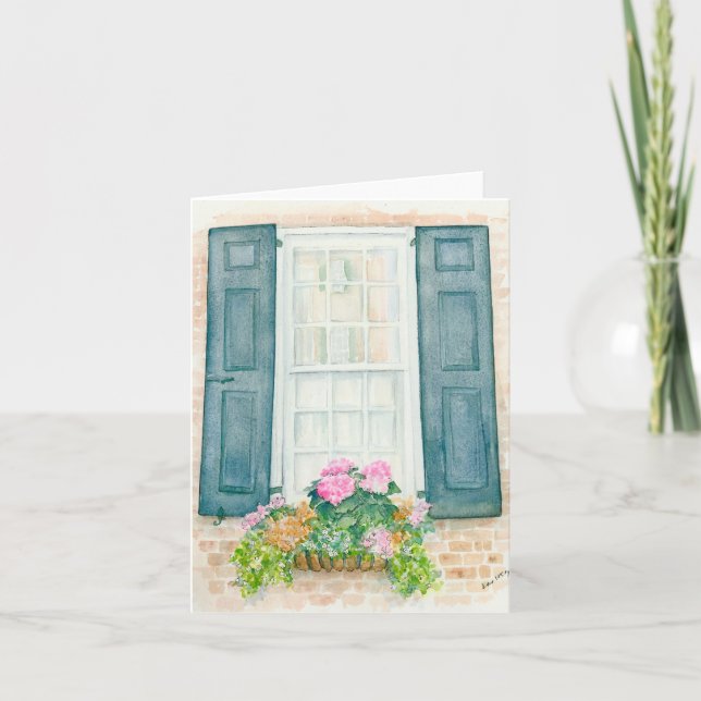 Folded greeting card with original artwork (Front)