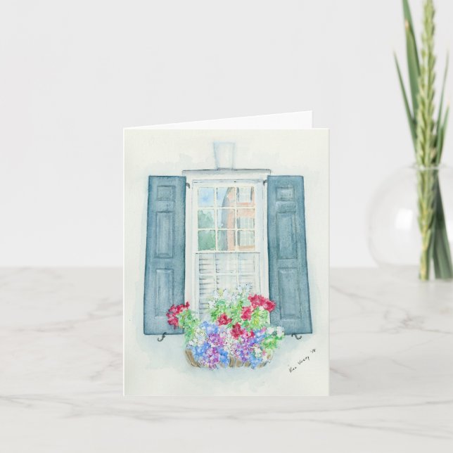 Folded greeting card with original artwork (Front)