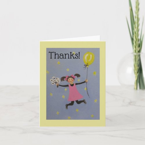 Folded Greeting thank you Greeting Card