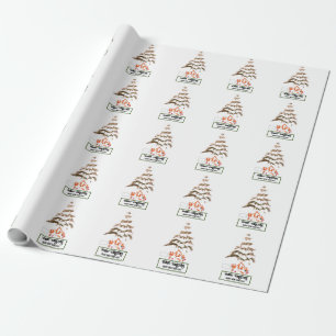 Folded Greeting Wrapping Paper