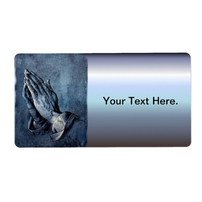 Folded Hands Prayer - Durer Label (Front)