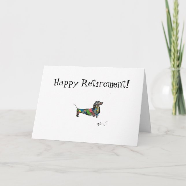 Folded Happy Retirement Card (Front)
