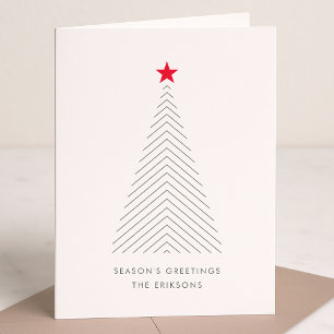 Folded Holiday Card   Simple Scandi Christmas Tree