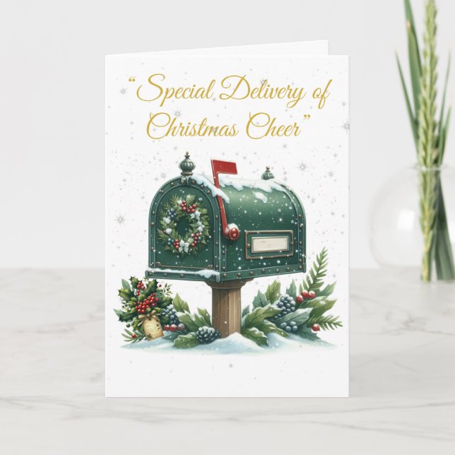 Folded Holiday Card-Victorian Splendor Card (Front)