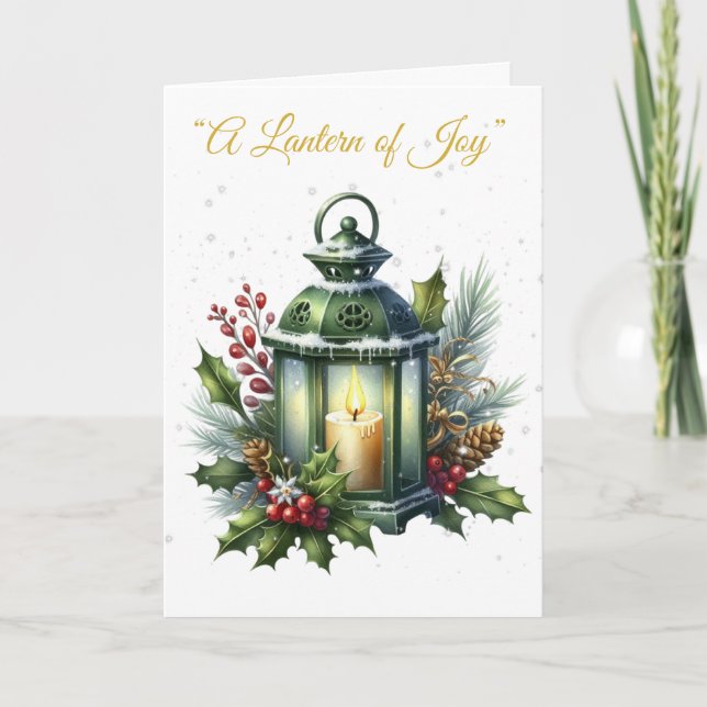 Folded Holiday Card-Victorian Xmas Splendor Card (Front)