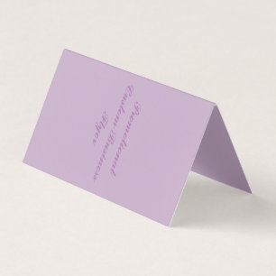 Folded Horizontal Tent Business Card