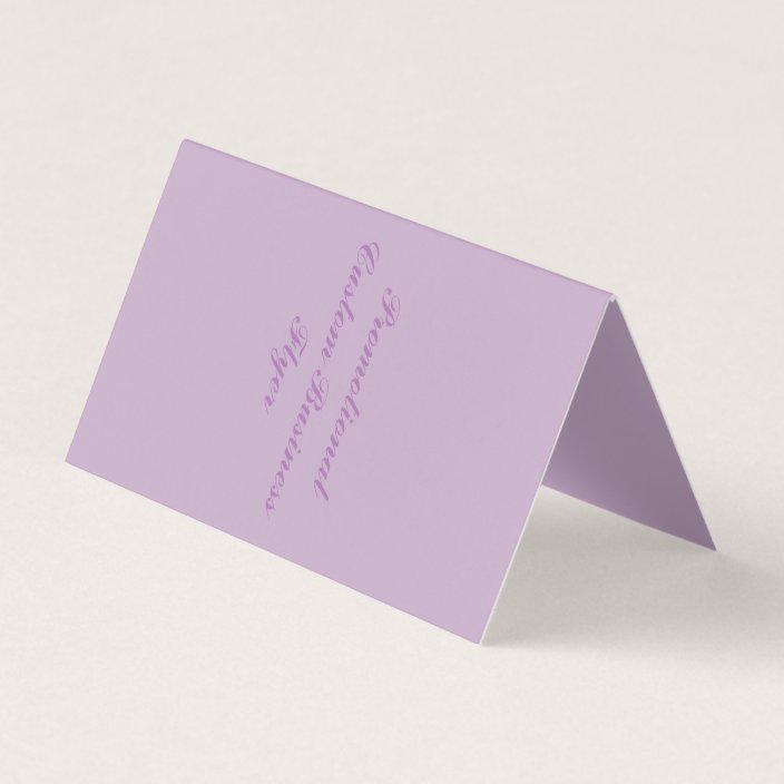 Folded Horizontal Tent Business Card
