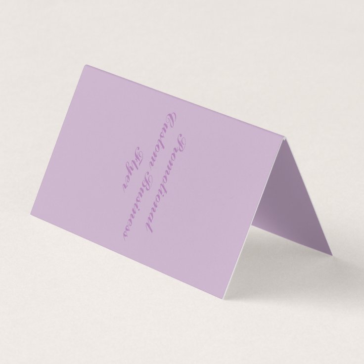 Folded Horizontal Tent Business Card Zazzle