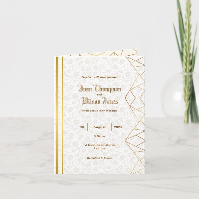 Folded Invitation (Front)