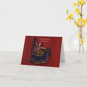 Folded Mexican birthday card