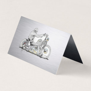 Folded motorcycle Business Card
