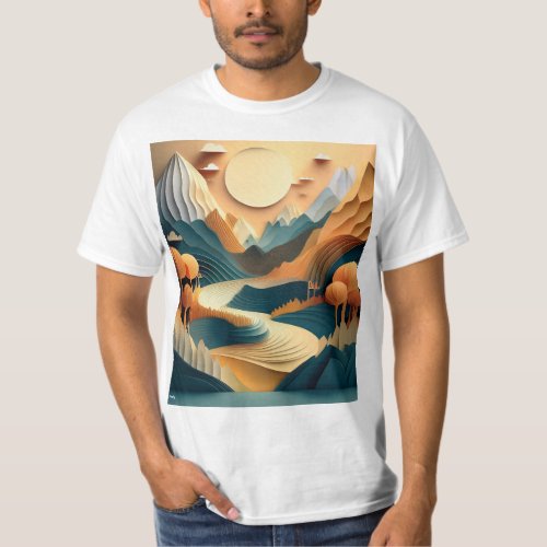 Folded Mountains T_Shirt