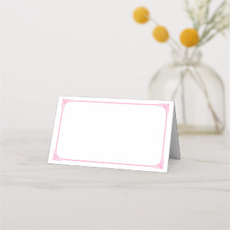 Folded Name Place Card