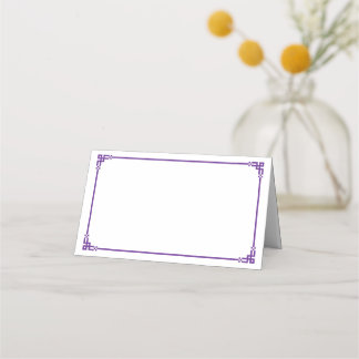 Folded Name Place Card