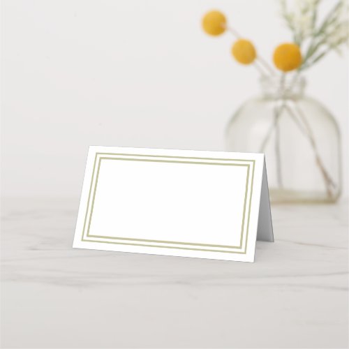 Folded Name Place Card