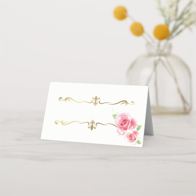 Folded Name Place Card (Front)