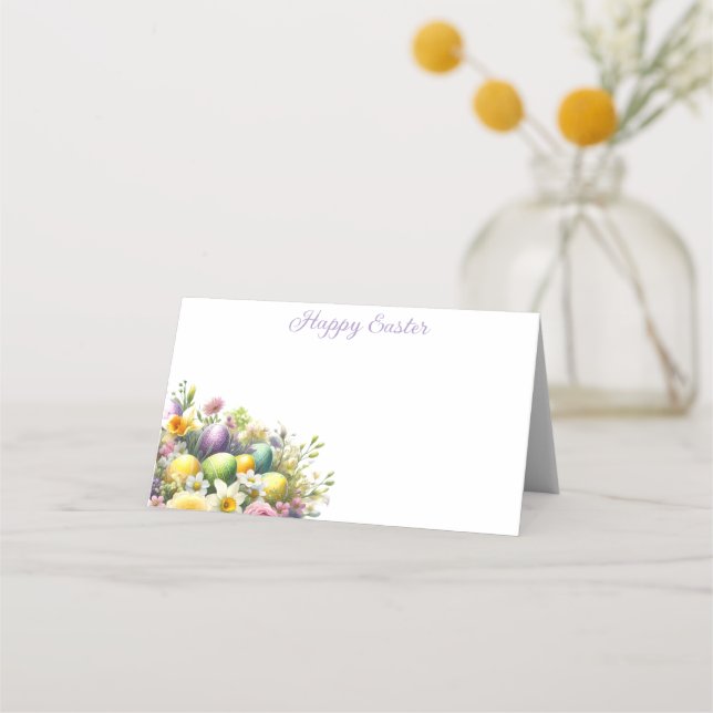 Folded Name Place Card-Easter  Place Card (Front)