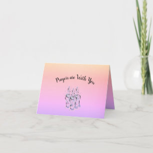 Folded Note Card : Prayers are With You