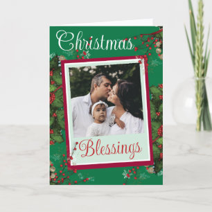 Folded Personalized Christmas Card