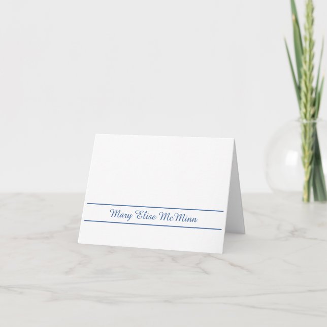 Folded Personalized Stationary Note Card (Front)
