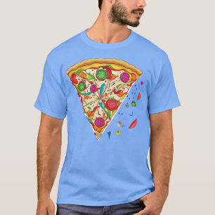 Folded pizza Origami slice T-Shirt