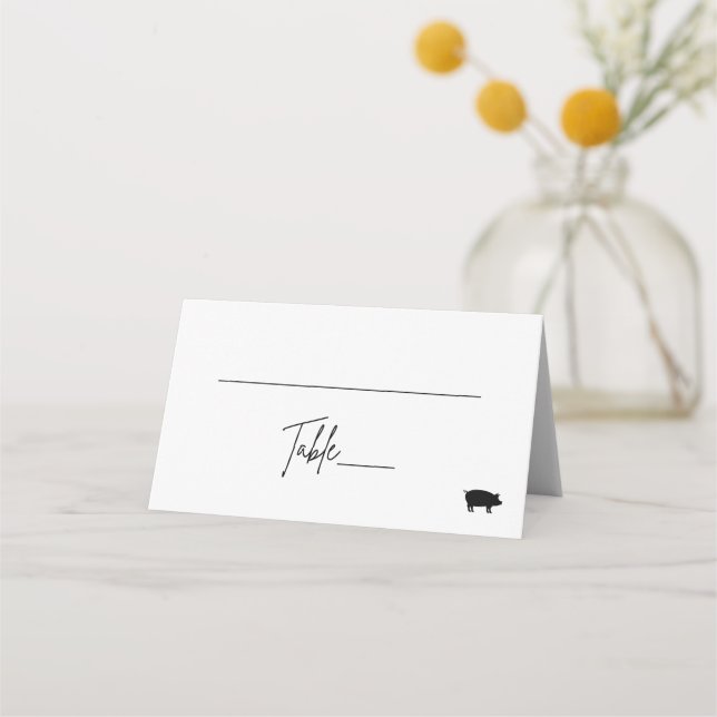 Folded Place Card - Pork (Front)