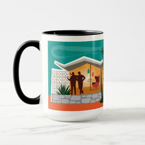 Folded Plate Roof Mid Century House Guys Only Mug