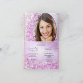 Folded Princess Quinceanera Magical Pink Purple Invitation (Inside)
