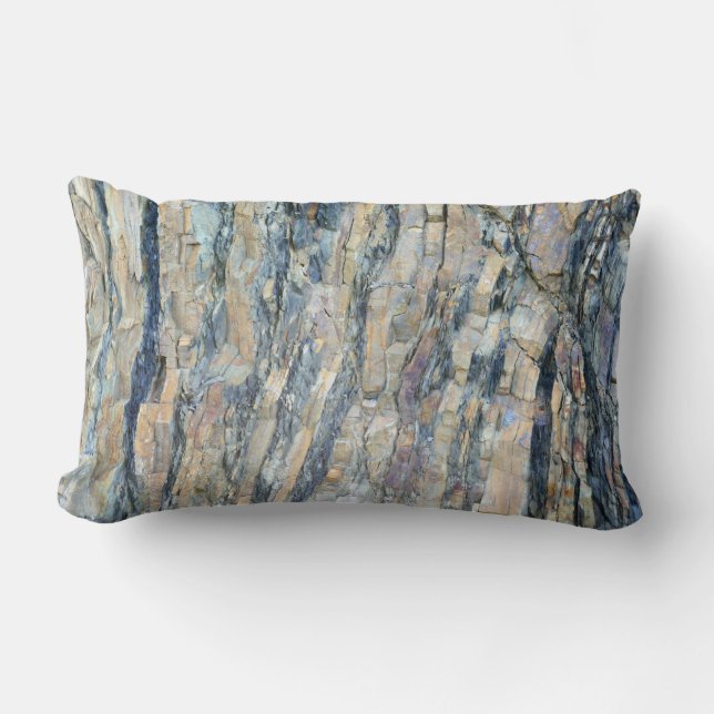 Folded Rock at Olympic National Park Lumbar Pillow (Front)