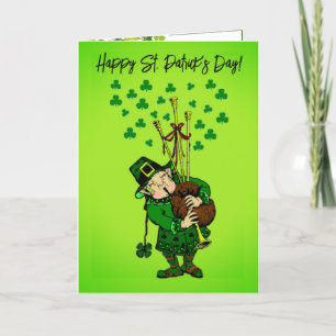 Folded St. Patrick's Day Greeting Card