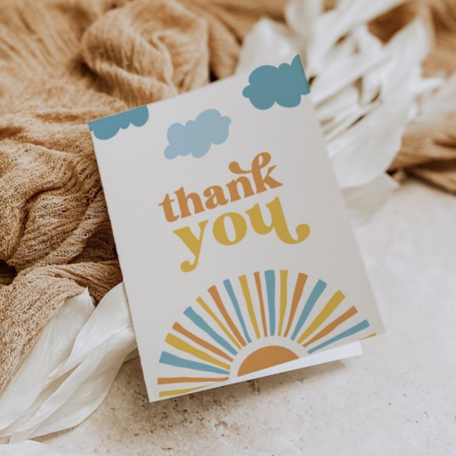 Folded Sun Thank You Cards (Creator Uploaded)