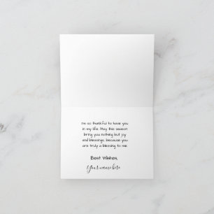 Folded Thank You Card